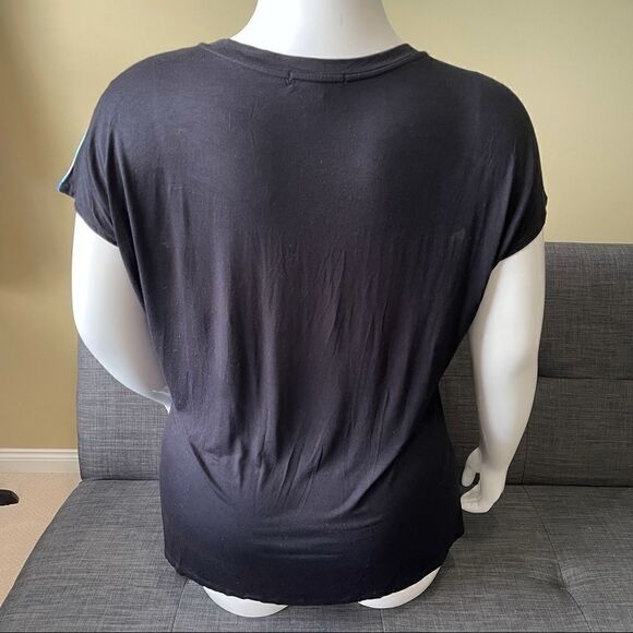 Blue & Pink Sublimated Mixed Media Tunic - Picture 5 of 6